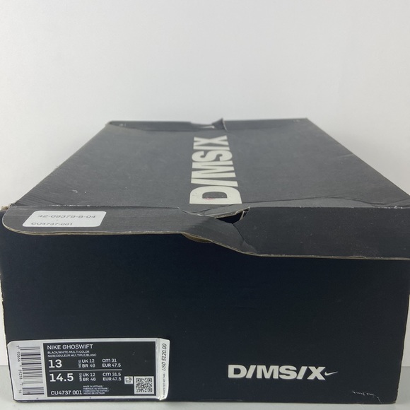 New NIKE GHOSWIFT SIZE 13 BLK/WHT-MULTI-COLOR - Picture 11 of 11